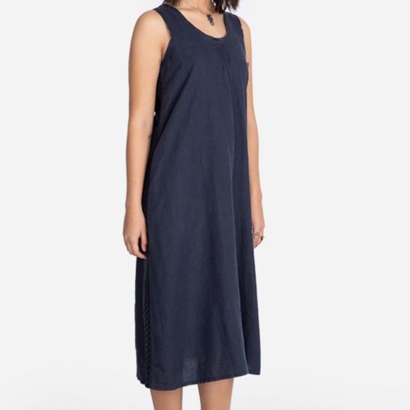 Johnny Was Night Sky Rima Linen Dress. NWT Size XS - Picture 3 of 10